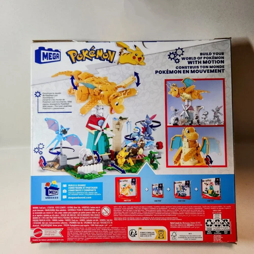 NEW Dragonite MEGA Pokémon Action Figure Building Toys Set LEGO COMPATIBLE 387 P